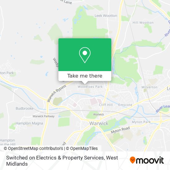 Switched on Electrics & Property Services map