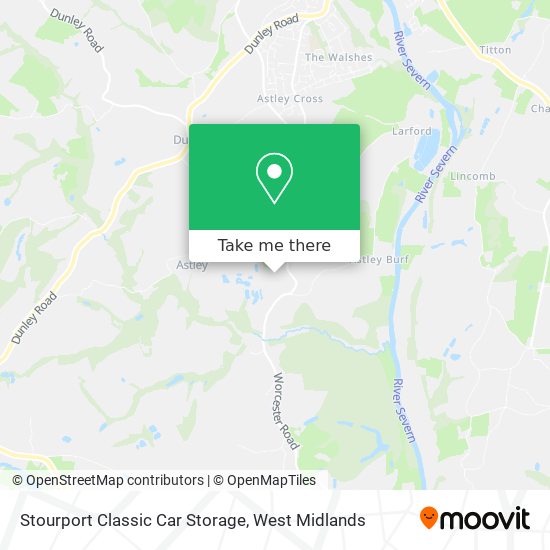 Stourport Classic Car Storage map