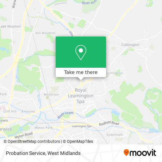 Probation Service map