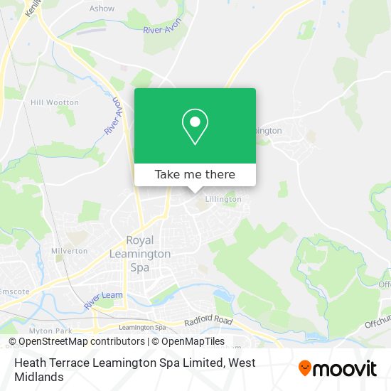 Heath Terrace Leamington Spa Limited map