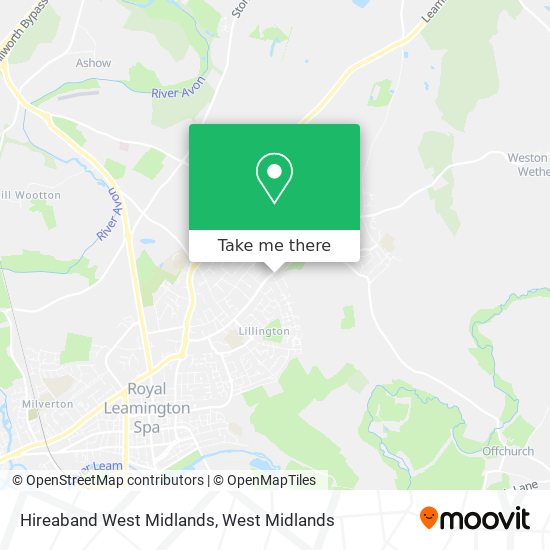 Hireaband West Midlands map