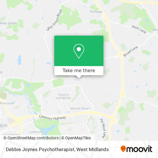 Debbie Joynes Psychotherapist map