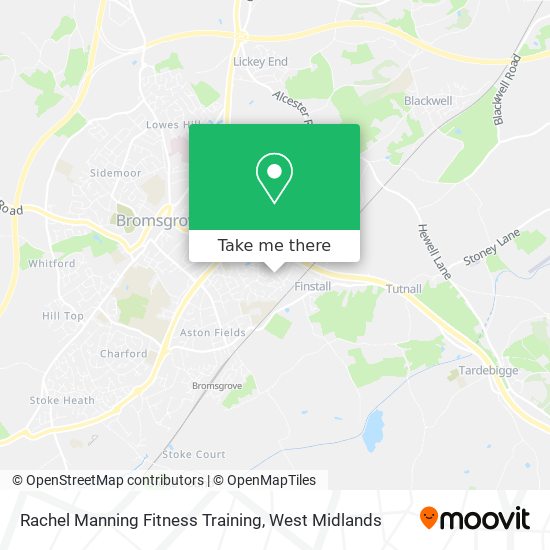 Rachel Manning Fitness Training map