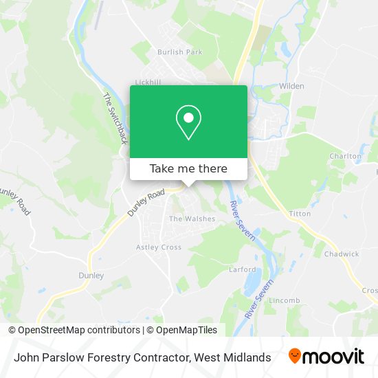 John Parslow Forestry Contractor map