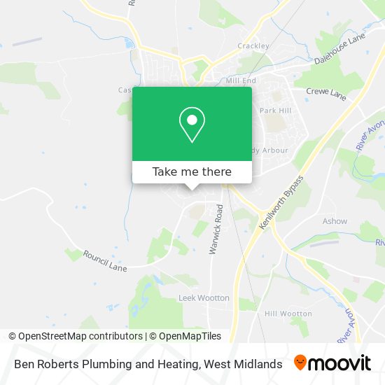 Ben Roberts Plumbing and Heating map
