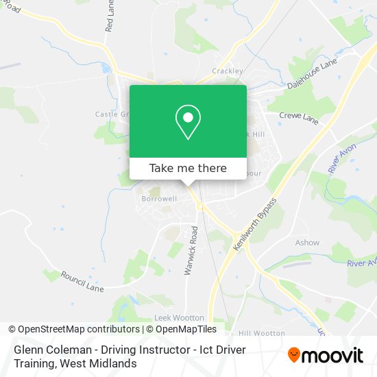 Glenn Coleman - Driving Instructor - Ict Driver Training map