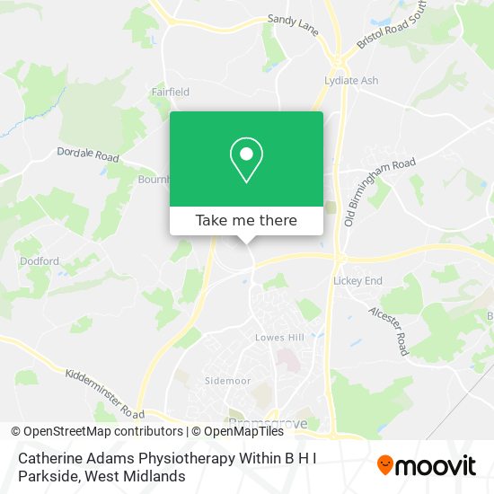 Catherine Adams Physiotherapy Within B H I Parkside map