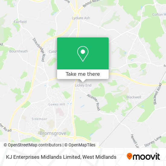 KJ Enterprises Midlands Limited map