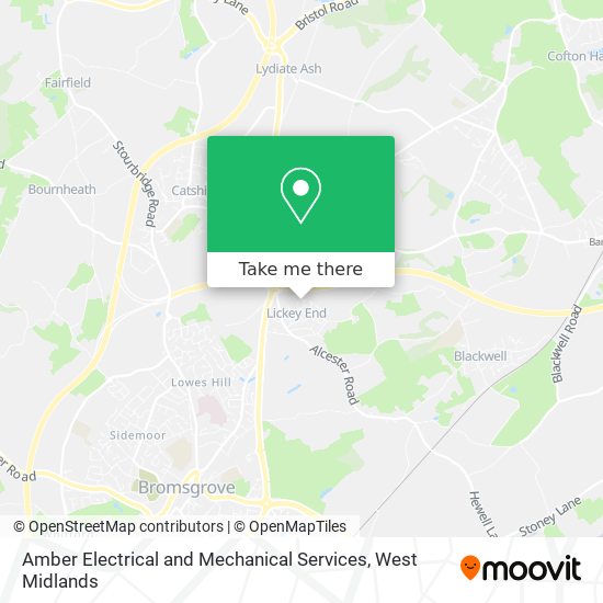 Amber Electrical and Mechanical Services map