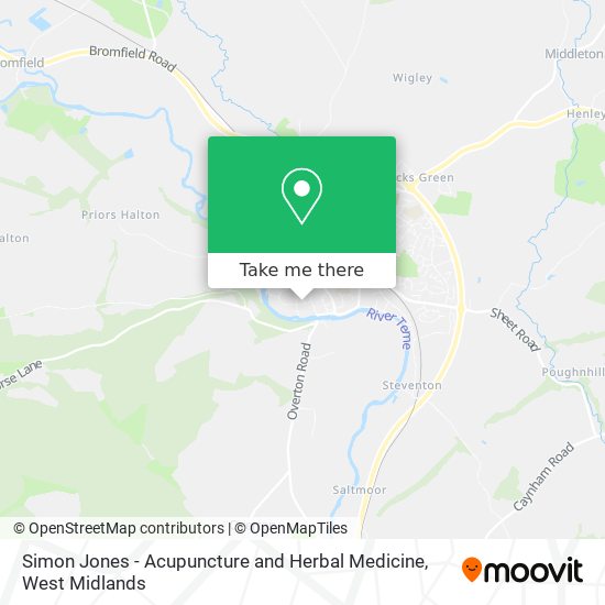 Simon Jones - Acupuncture and Herbal Medicine map