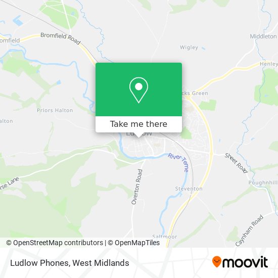 Ludlow Phones map
