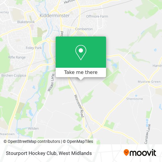 Stourport Hockey Club map