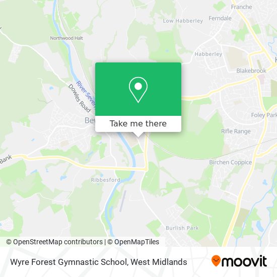 Wyre Forest Gymnastic School map