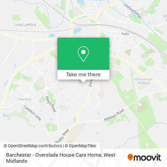 Barchester - Overslade House Care Home map