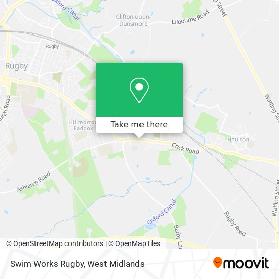 Swim Works Rugby map