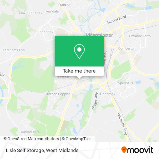 Lisle Self Storage map