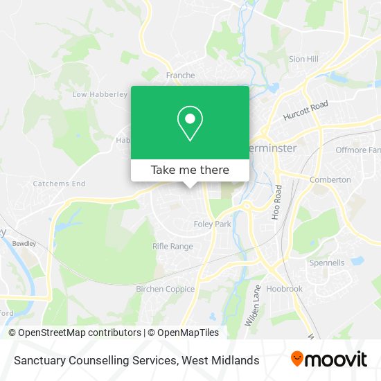 Sanctuary Counselling Services map