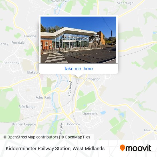 Kidderminster Railway Station map