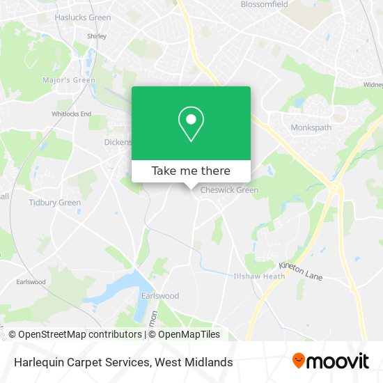 Harlequin Carpet Services map