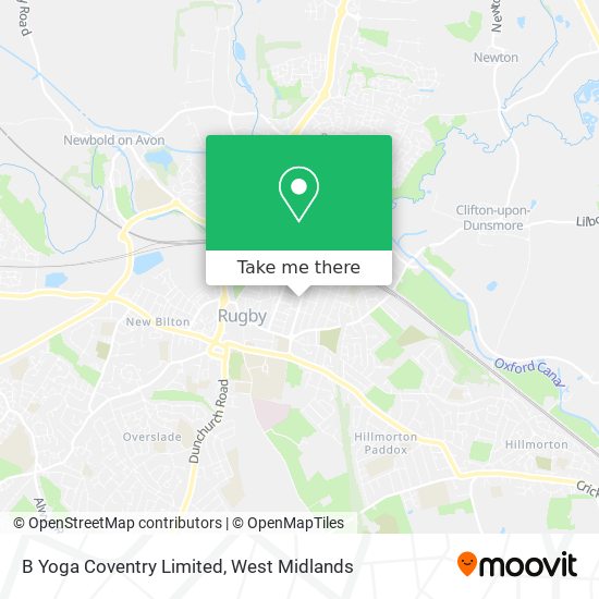 B Yoga Coventry Limited map