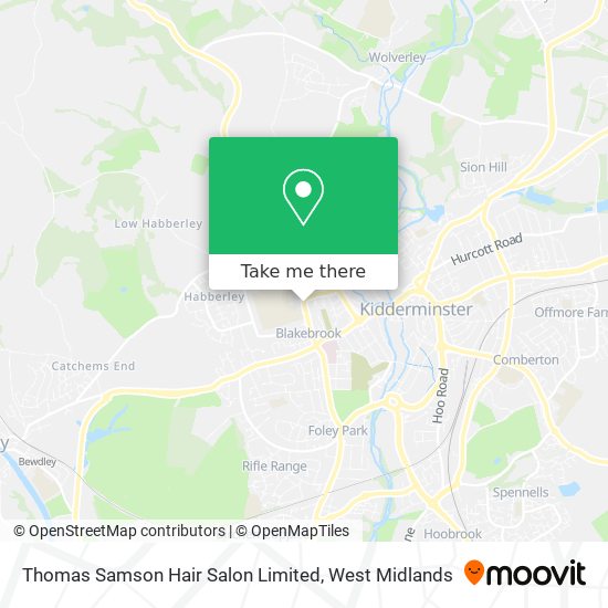 Thomas Samson Hair Salon Limited map