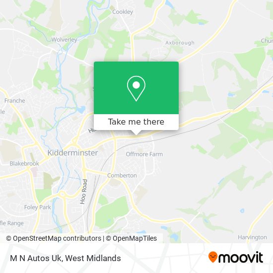 M N Autos Uk map