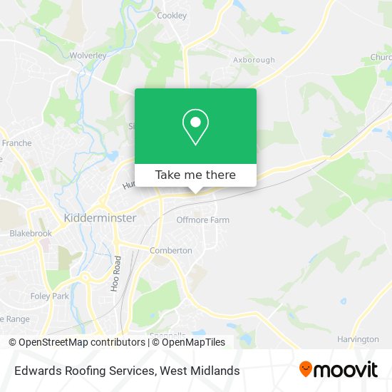 Edwards Roofing Services map