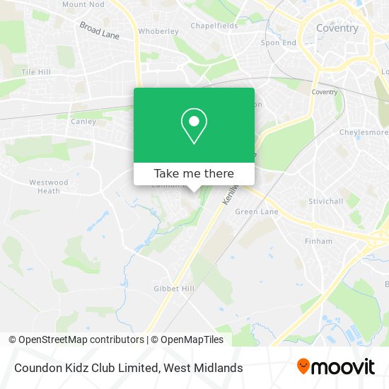 Coundon Kidz Club Limited map