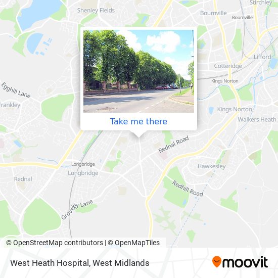 West Heath Hospital map