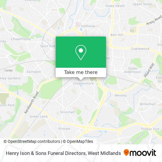 Henry Ison & Sons Funeral Directors map