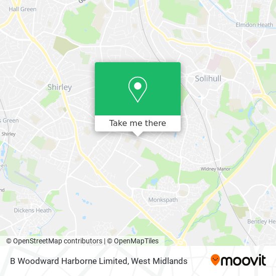 B Woodward Harborne Limited map