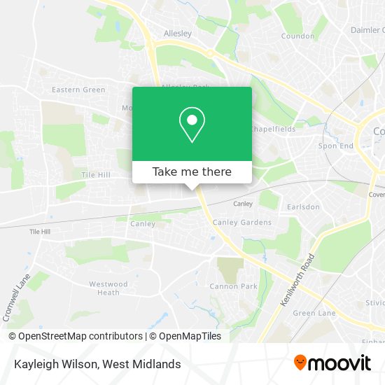 Kayleigh Wilson map