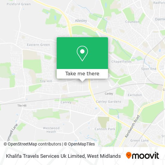 Khalifa Travels Services Uk Limited map