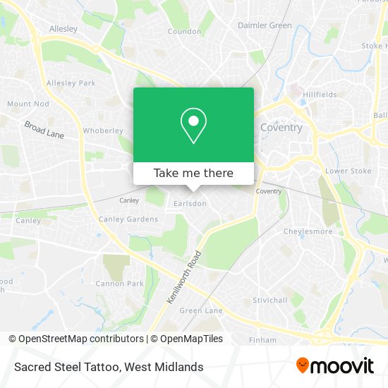 Sacred Steel Tattoo map