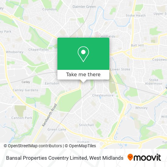 Bansal Properties Coventry Limited map