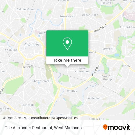 The Alexander Restaurant map