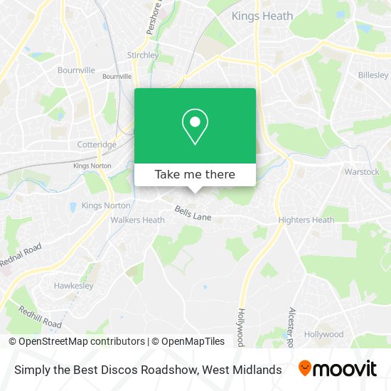 Simply the Best Discos Roadshow map