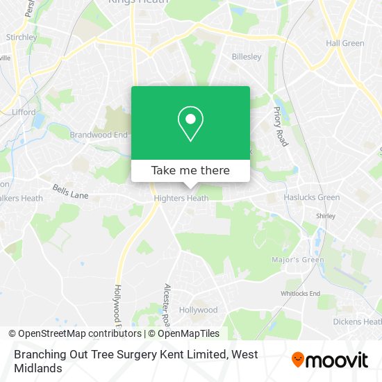 Branching Out Tree Surgery Kent Limited map