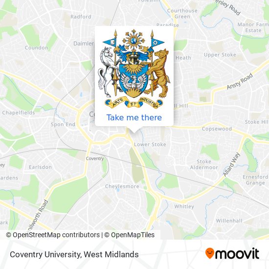Coventry University map