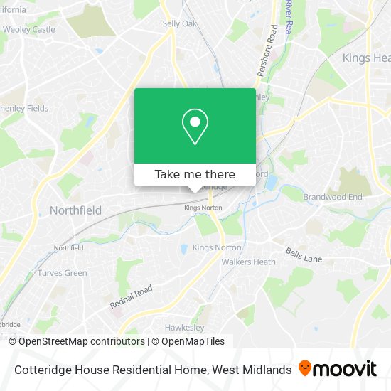 Cotteridge House Residential Home map