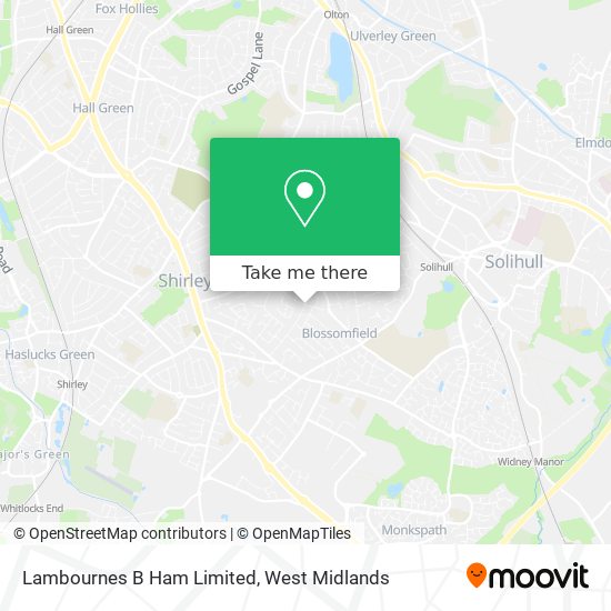 Lambournes B Ham Limited map