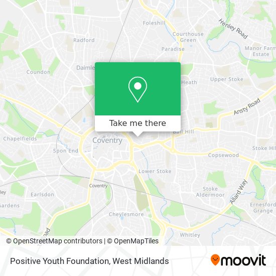 Positive Youth Foundation map
