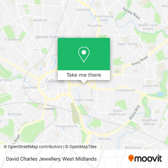 David Charles Jewellery map