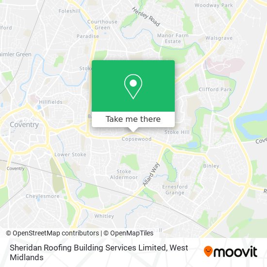 Sheridan Roofing Building Services Limited map