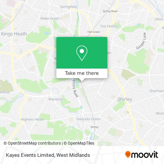 Kayes Events Limited map