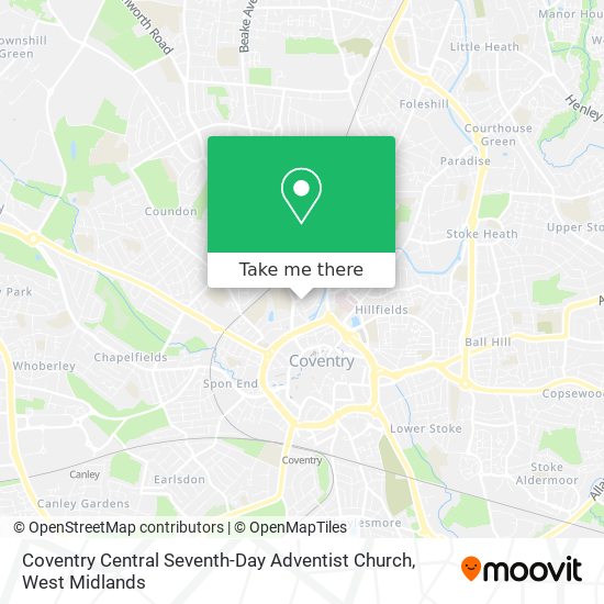 Coventry Central Seventh-Day Adventist Church map