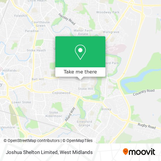 Joshua Shelton Limited map