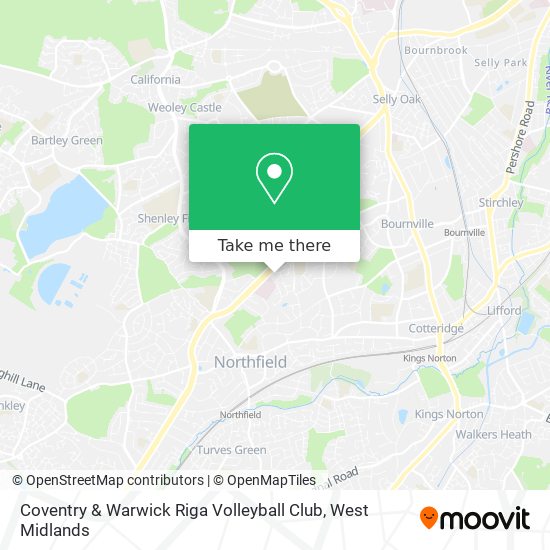 Coventry & Warwick Riga Volleyball Club map