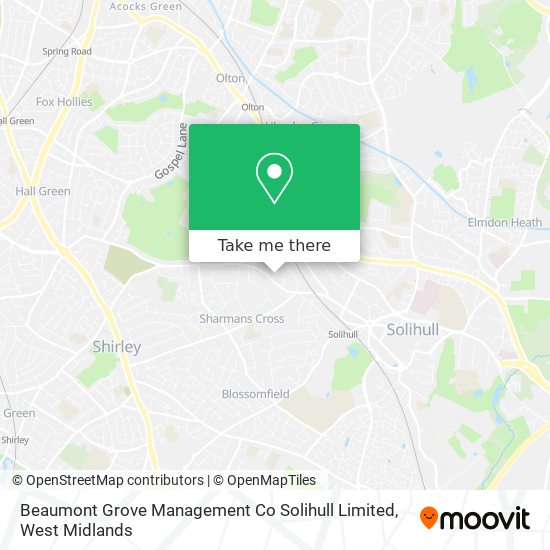 Beaumont Grove Management Co Solihull Limited map