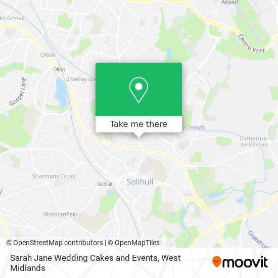 Sarah Jane Wedding Cakes and Events map